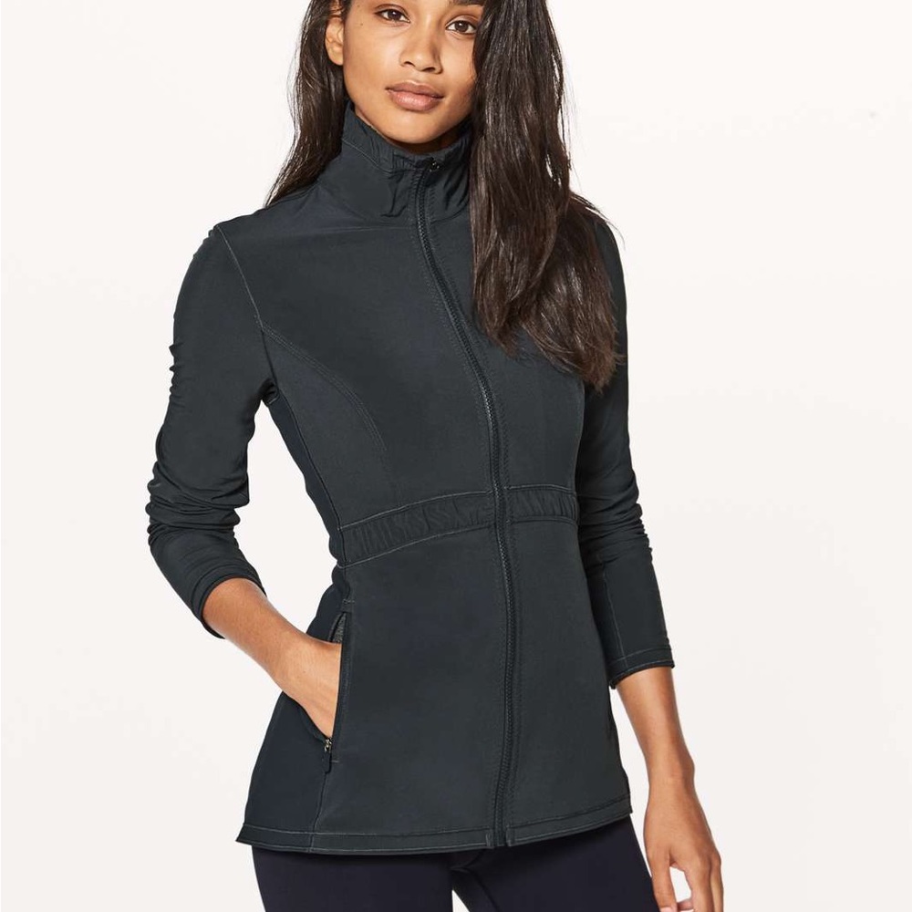Lululemon Round Trip Zip Up Jacket - Melanite - Sz 6